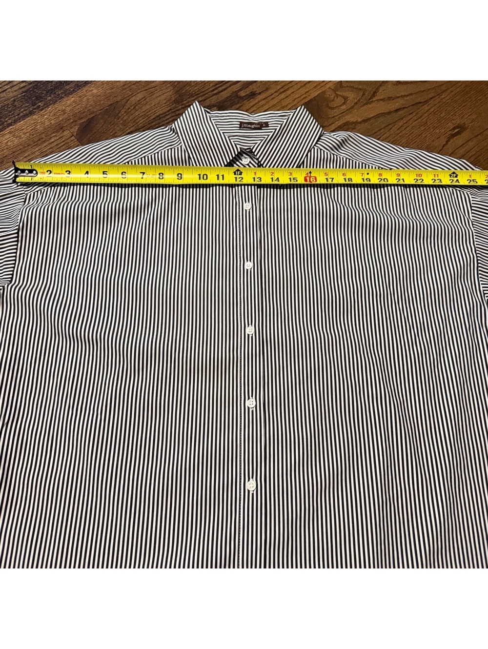 J.McLaughlin Flannery Striped Long Sleeve Collared Button Down SZ XL - Picture 6 of 8